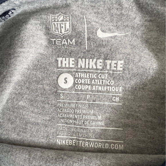 Nike NFL New England Patriots Tee Shirt Size Small - Picture 7 of 8
